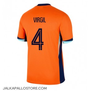 Alankomaat Virgil van Dijk #4 Kotipaita EM-Kisat 2024 Lyhythihainen